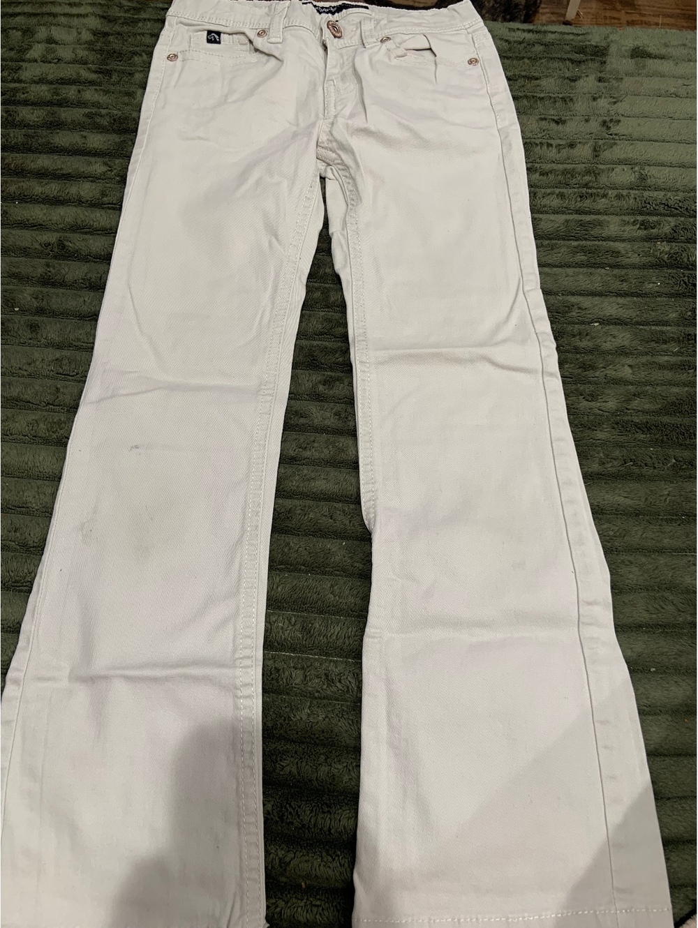 Jordache white bootcut pants size 8